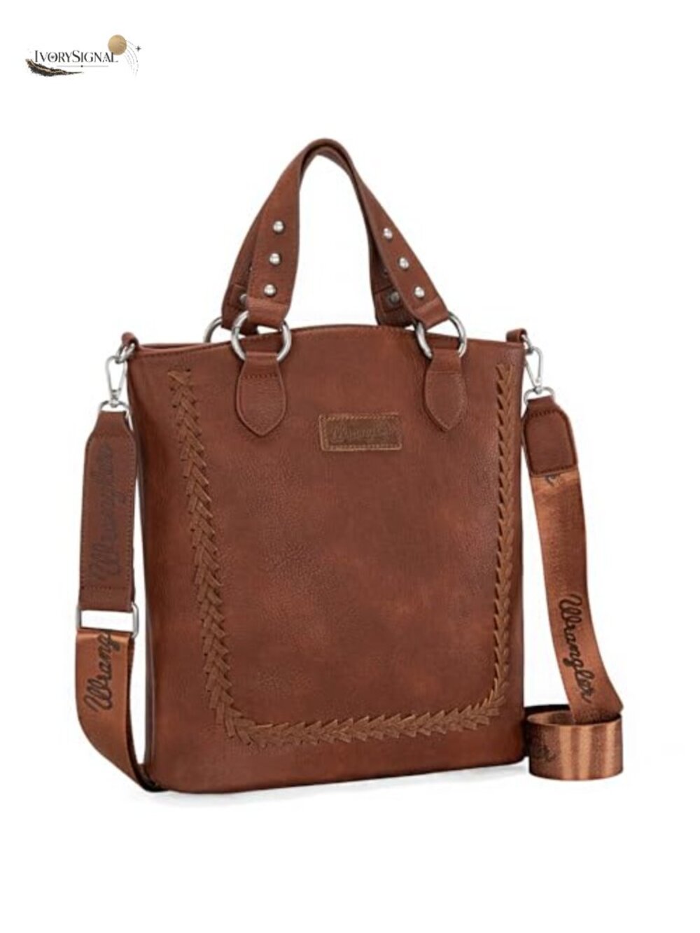 Wrangler Tote Bag Women Vegan Leather Crossbody Purse Western Designer Handbag